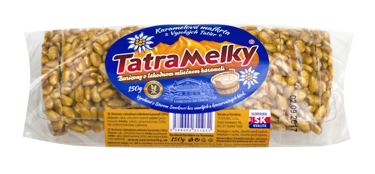 Druid Tatramelky burizony v lahodném mléčném karamelu 78% 150 g