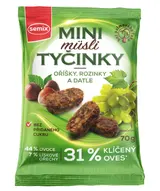 Semix Mini müsli tyčinky s oříšky bez lepku 70 g