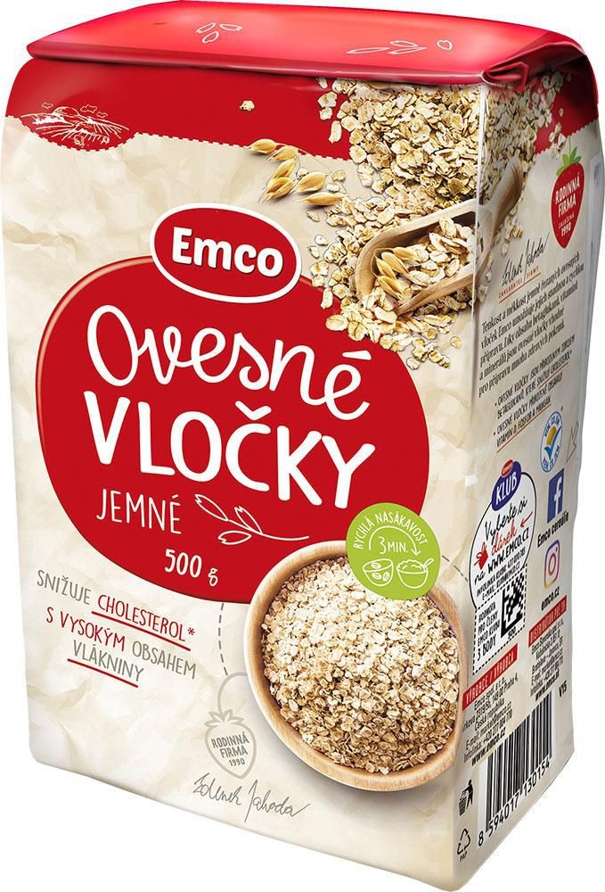 Emco Ovesné vločky jemné 500 g