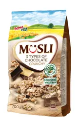 Bona Vita Zapékané křupavé musli 3 druhy čokolády 700 g