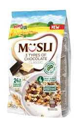 Bona Vita Sypané müsli trio čokoláda 750g
