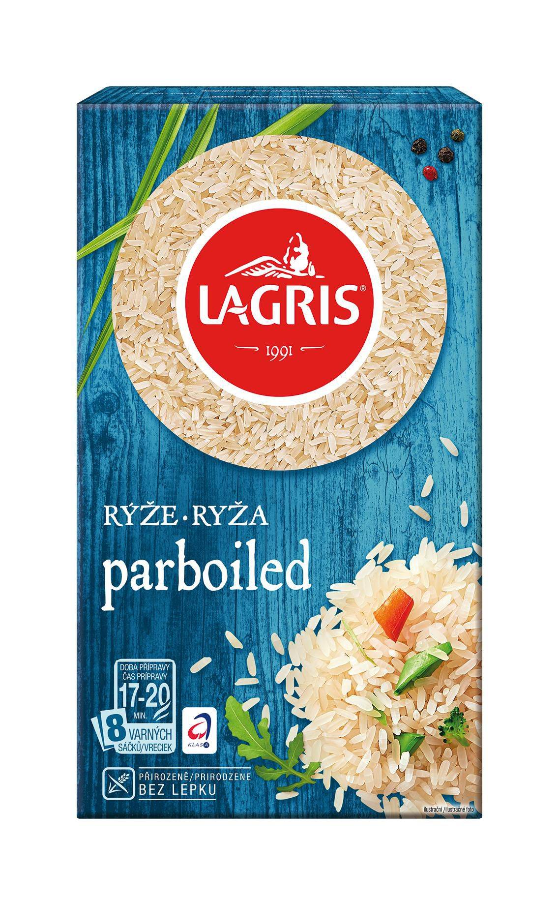 Lagris Rýže parboiled varné sáčky 800 g