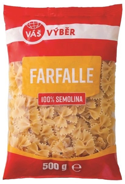 Váš Výběr Semolinové farfalle 500g