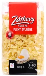 Zátkovy Vaječné těstoviny fleky zvlněné 500 g