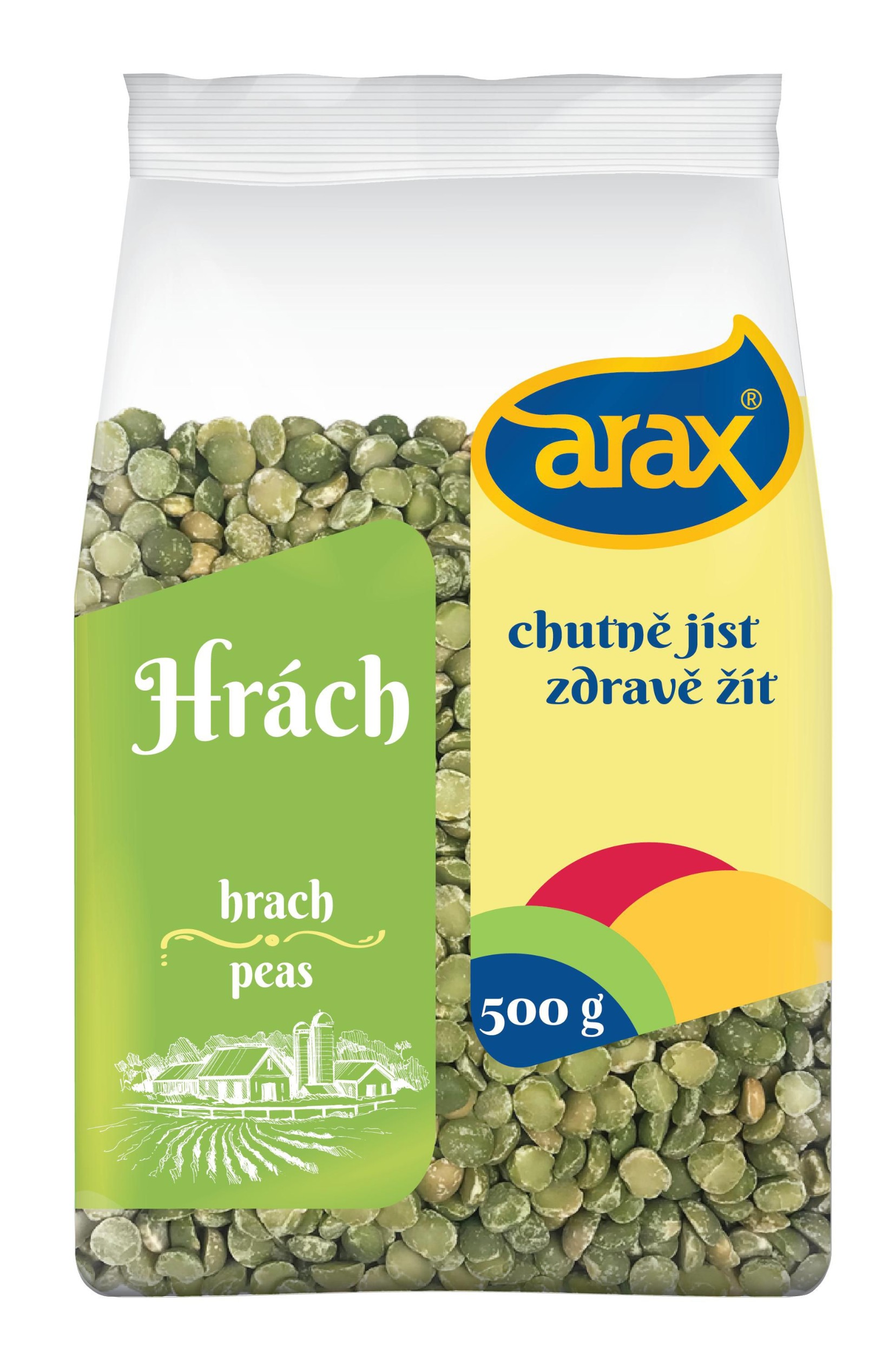 Arax Hrách zelený půlený loupaný 500 g