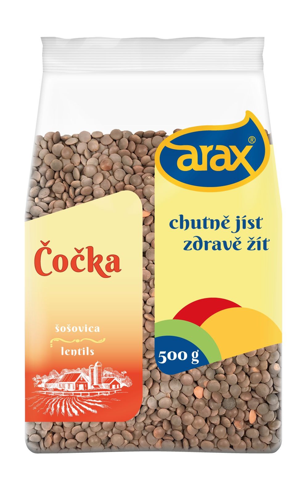 Arax Čočka červená neloupaná 500 g