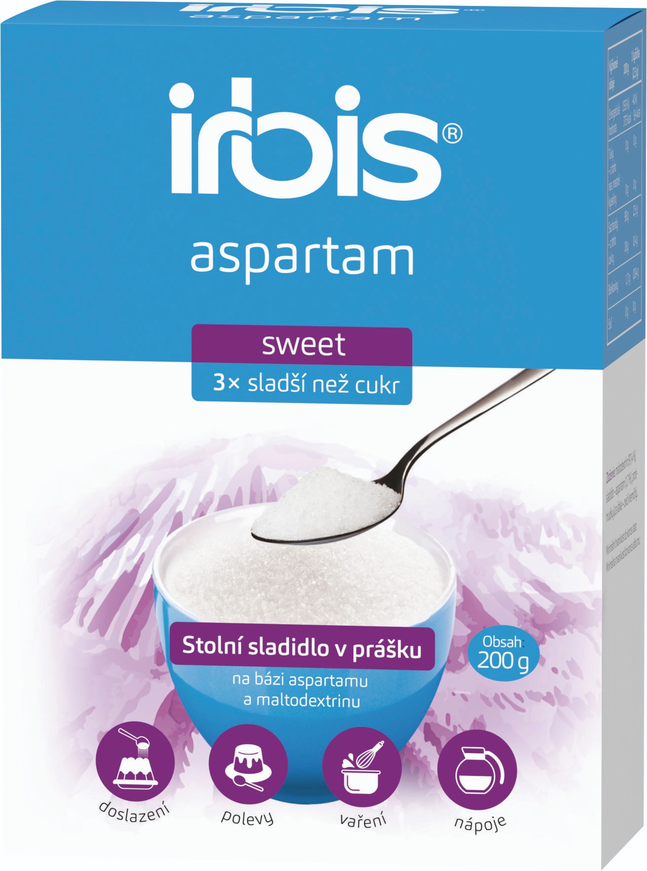 Irbis Aspartam Sweet sypké sladidlo 200 g