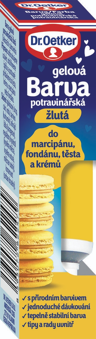Dr. Oetker Barva gelová potravinářska žlutá 10 g