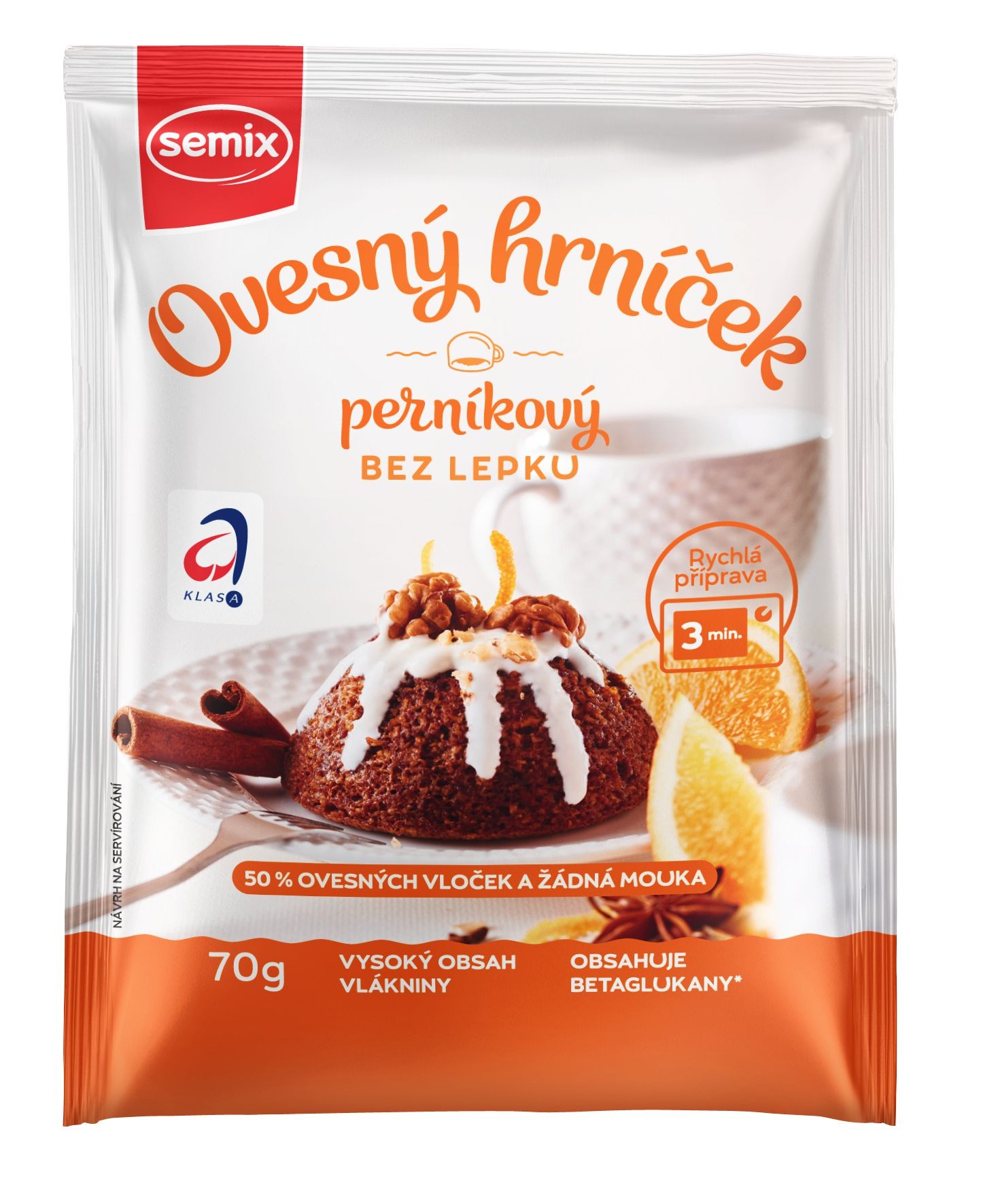 Semix Ovesný hrníček perníkový bez lepku 70g