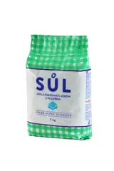 Solné Mlýny Sůl jedlá kamenná s jodem a fluorem 1 kg