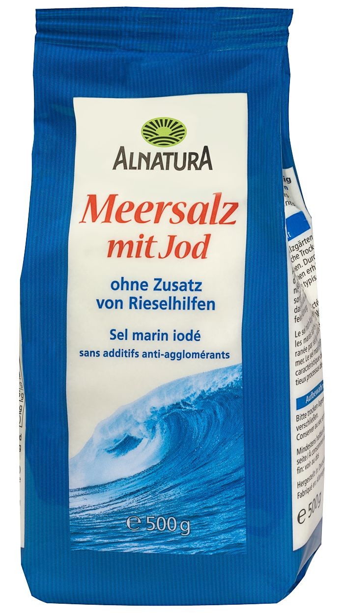 Alnatura Mořská sůl s jodem 500 g