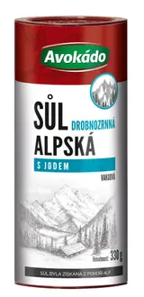 Avokádo Alpská sůl s jódem tubus 330g