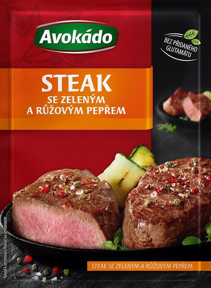 Avokádo Steak se zeleným a růžovým pepřem 20 g