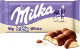 Milka čokoláda  Bubbly bílá a mléčná s bublinkami 95 g