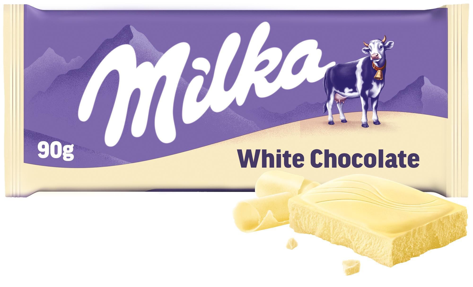Milka čokoláda bílá 90g