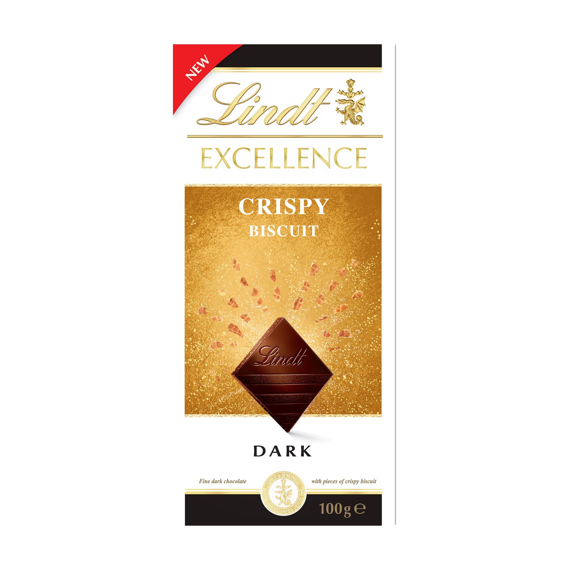 Lindt Excellence hořká se sušenkou 100g