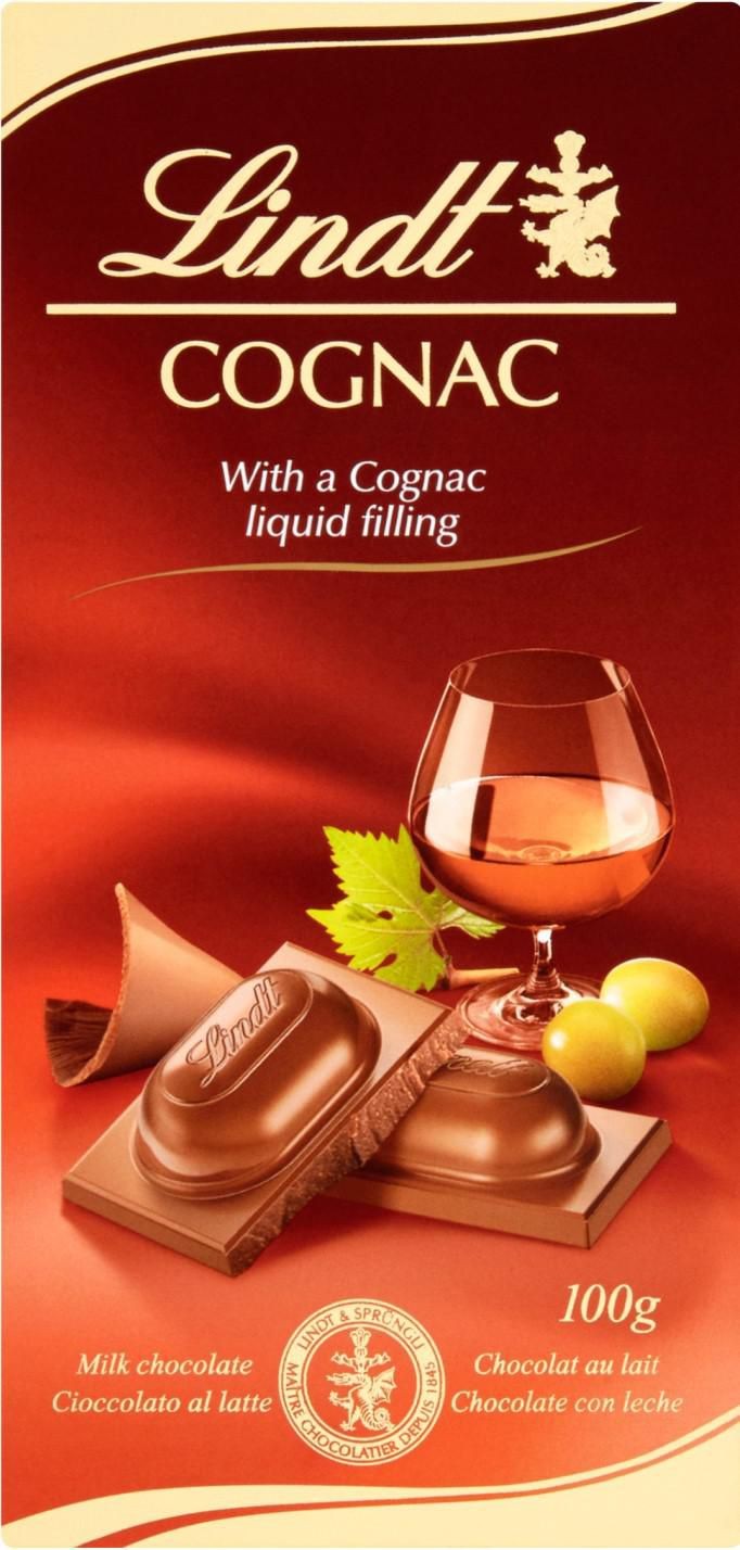 Lindt Čokoláda s koňakem 100g