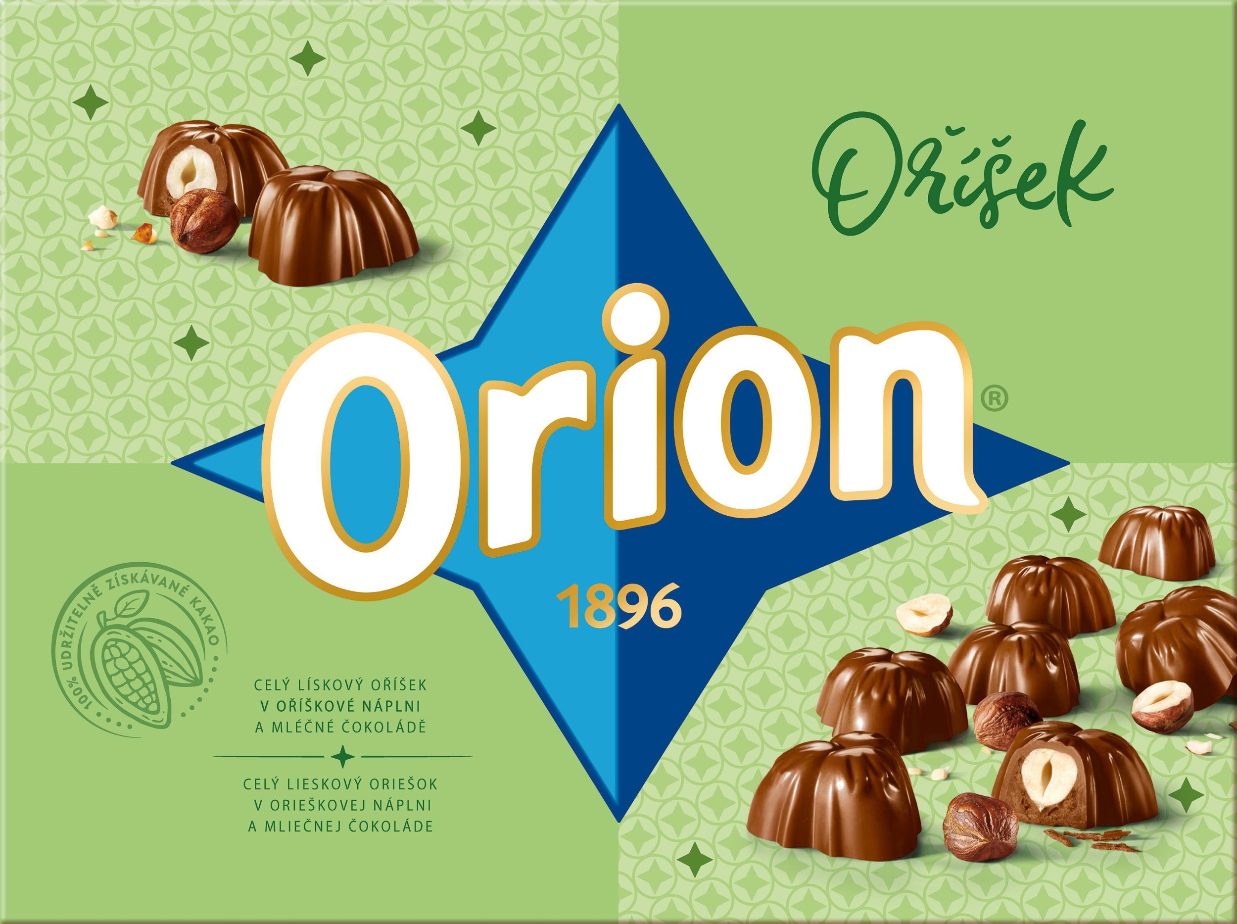Orion Oříšek pralinky s celým lískovým oříškem 147g