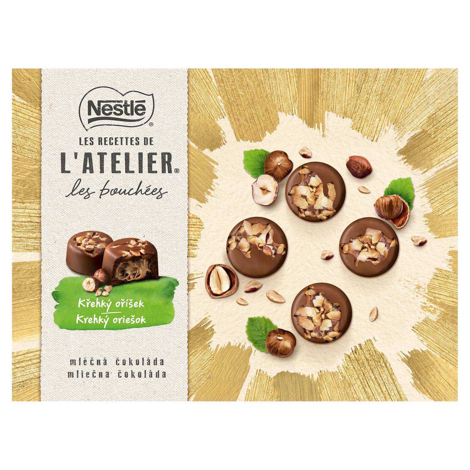 Nestlé Ateliér pralinky Křehký oříšek 186g