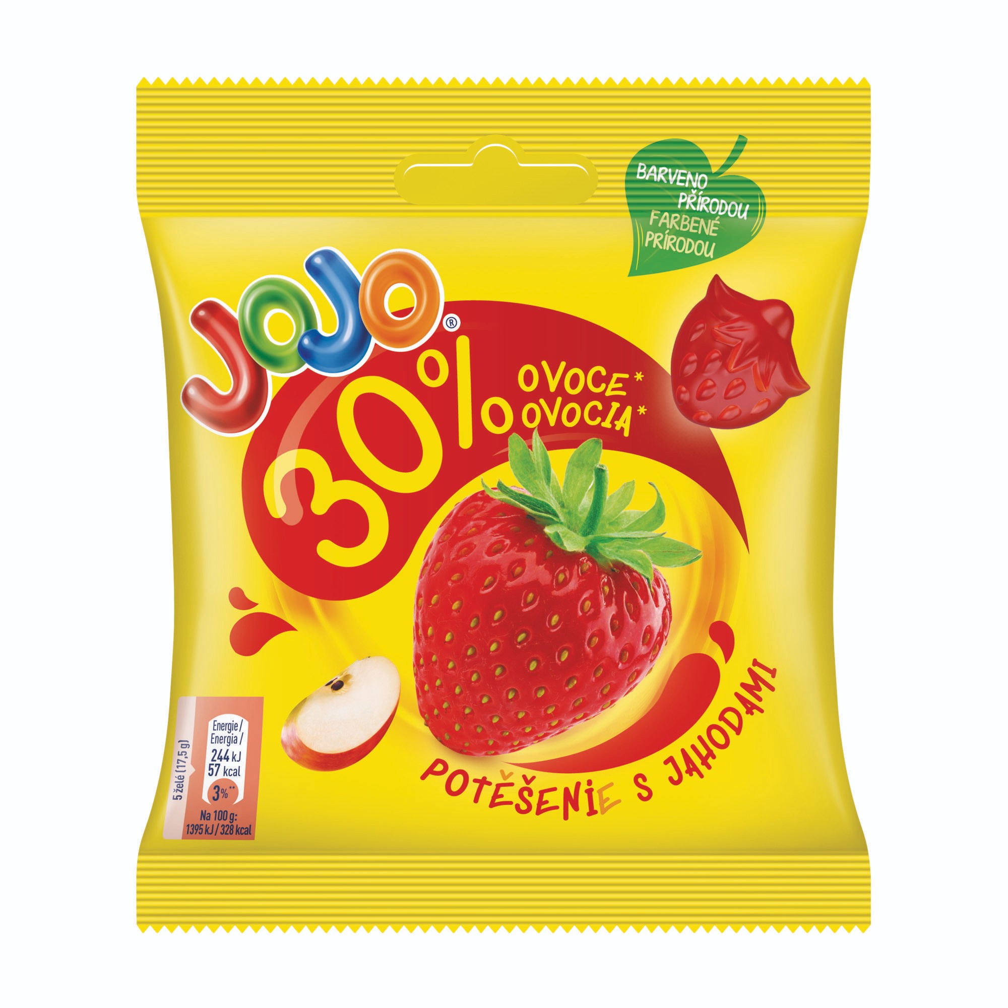 Jojo Potěšení Jahoda želé bonbóny 70g