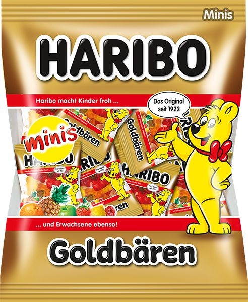 Haribo Goldbären želé s ovocnými příchutěmi 250g