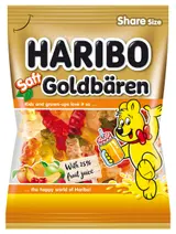 Haribo Goldbären želé cukrovinky s ovocnou šťávou z koncentrátu 175 g