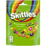 Skittles Crazy sours žvýkací bonbóny v křupavé krustě s kyselými ovocnými příchutěmi 174g