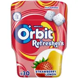 Orbit Refreshers žvýkačky bez cukru jahoda a citron 30 ks 67g
