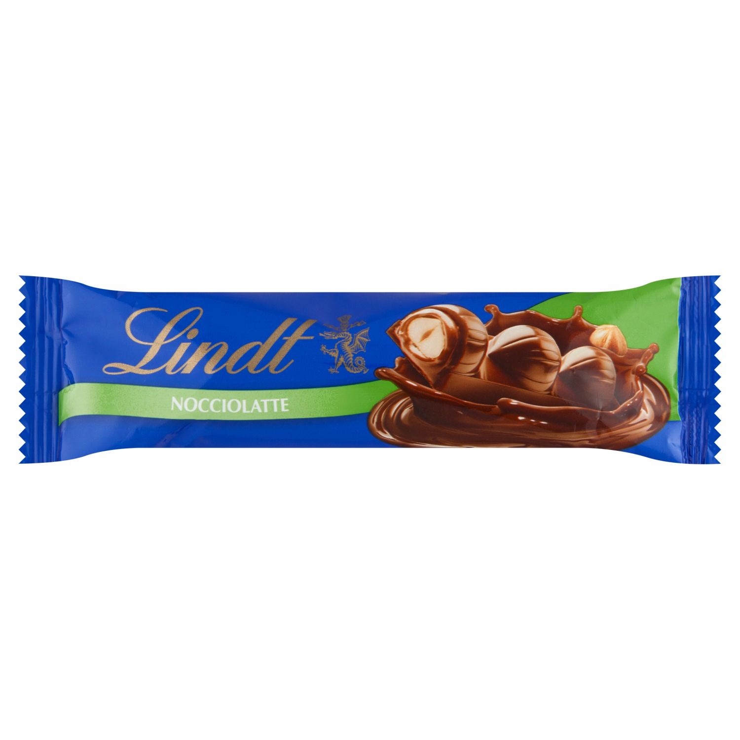 Lindt Nocciolatte mléčná čokoláda s lískoořechovou náplní a celými lískovými ořechy 35g