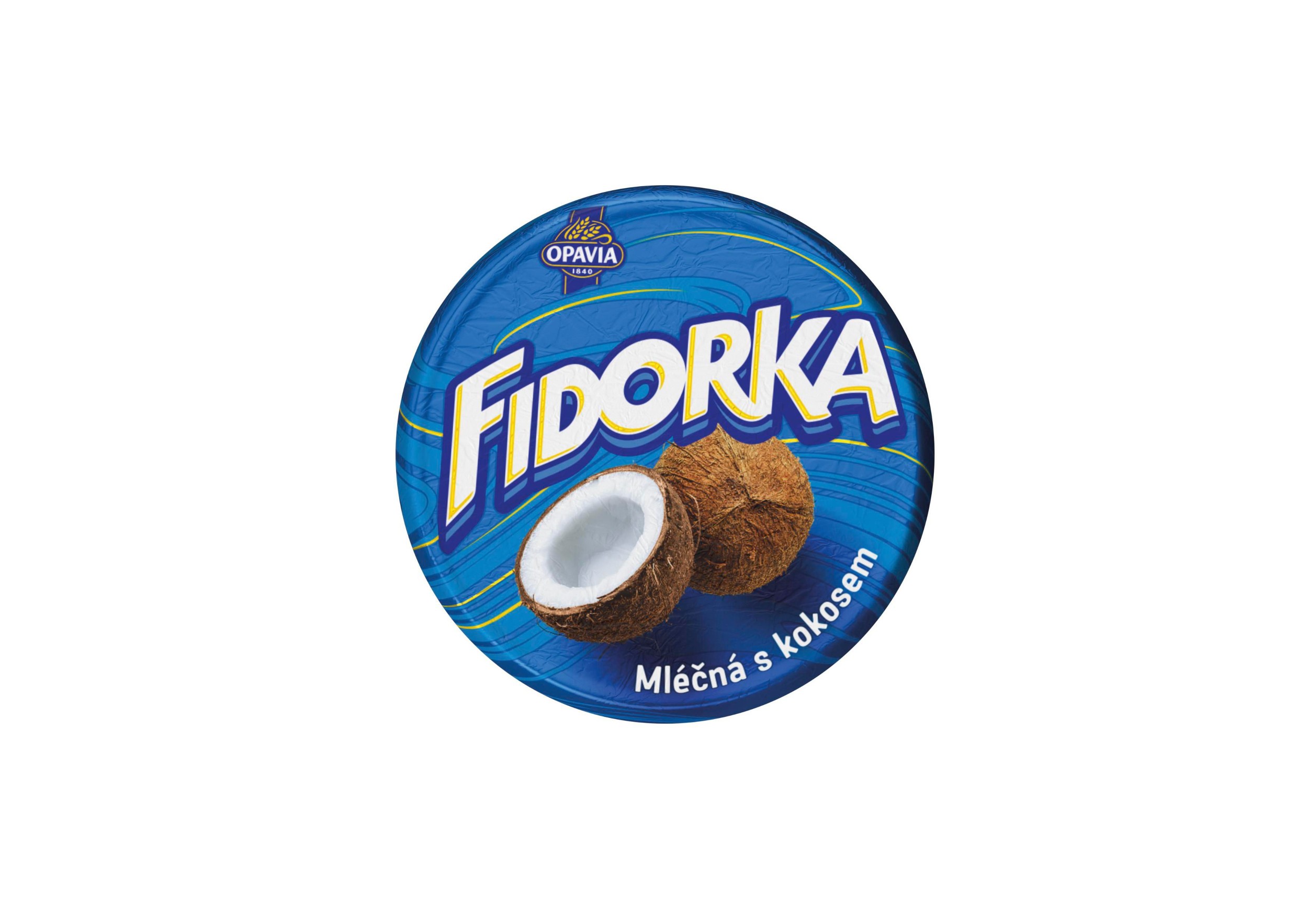 Opavia Fidorka Mléčná s kokosem 30g