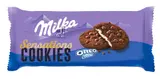 Milka sušenky kakaové Cookie Sensations s náplní s vanilkovou příchutí 156g