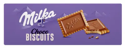 Milka Choco Biscuits sušenky s čokoládou 150g