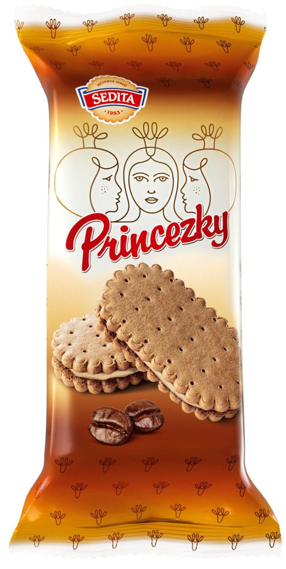 Sedita Princezky Sušenky s kávovou krémovou náplní 80g
