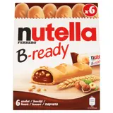 Nutella B-ready Křupavá oplatka plněná lískooříškovou pomazánkou s kakaem a křupkami 6x22 g