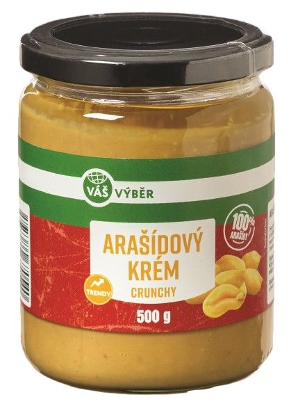 Váš Výběr Arašídový krém crunchy 500 g