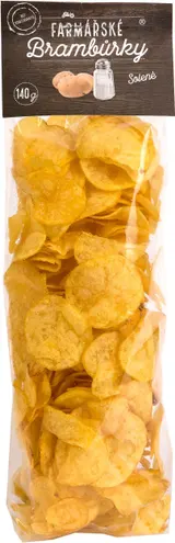 Farmářské brambůrky solené 140g