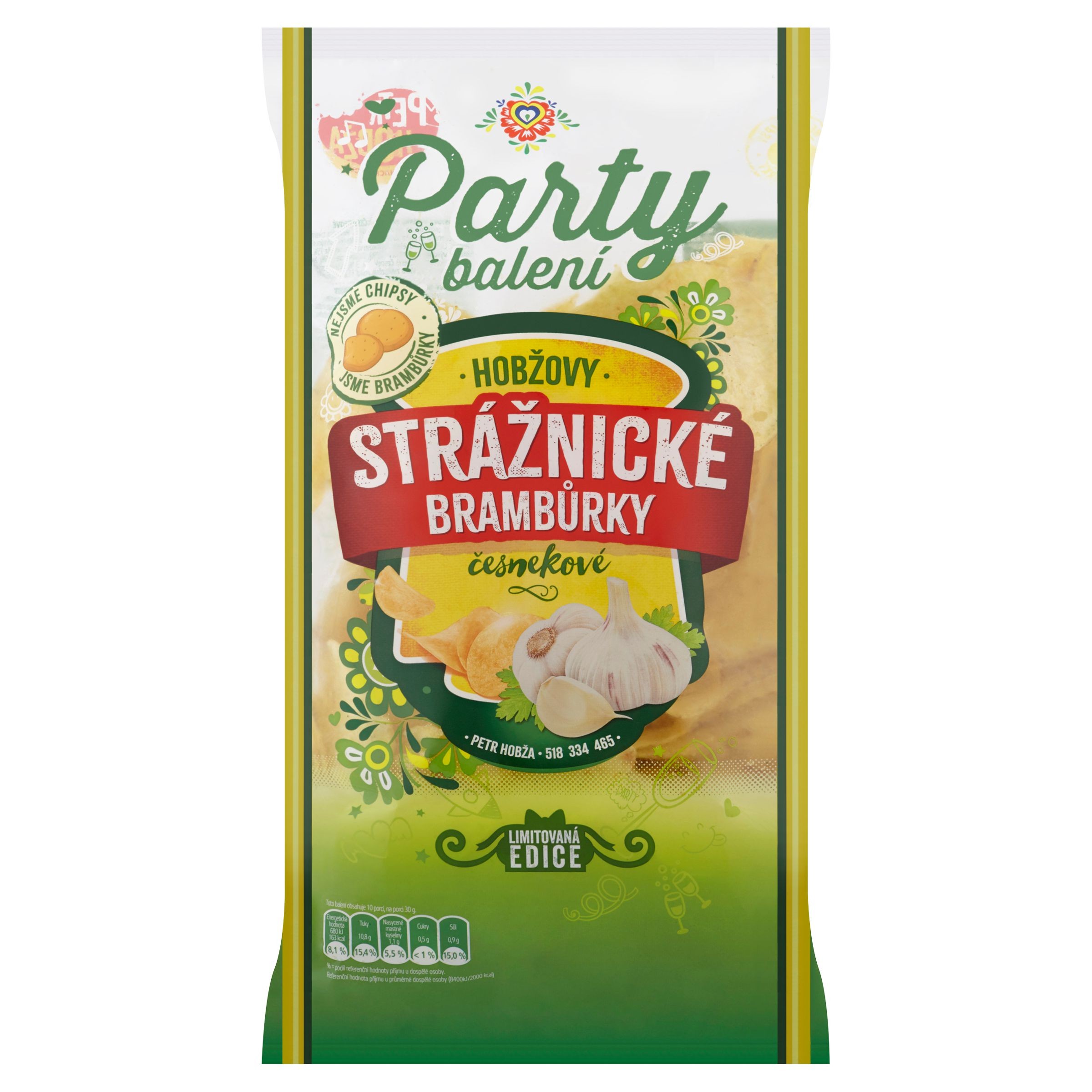 Strážnické Brambůrky Party balení česnekové 300 g