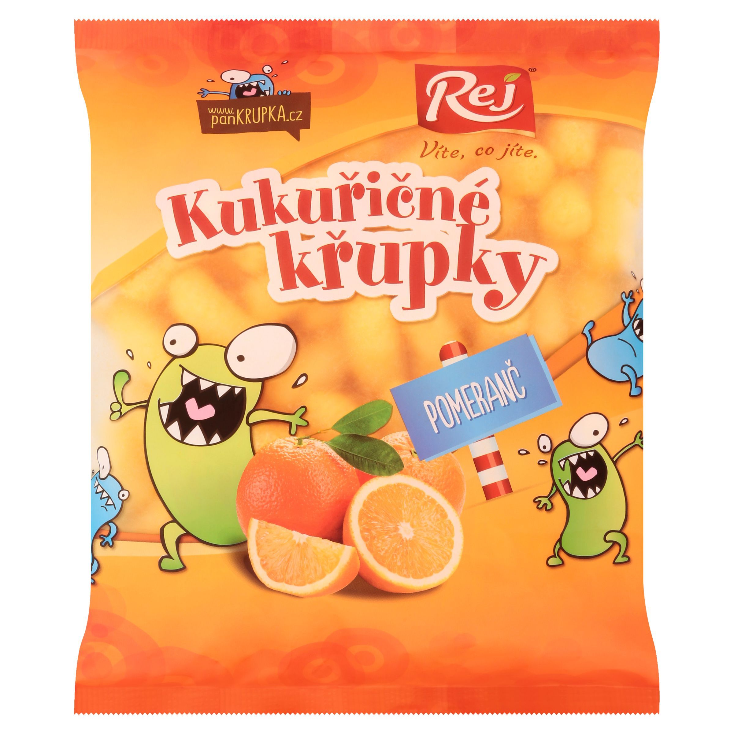 Rej Kukuřičné křupky pomerančové 90 g