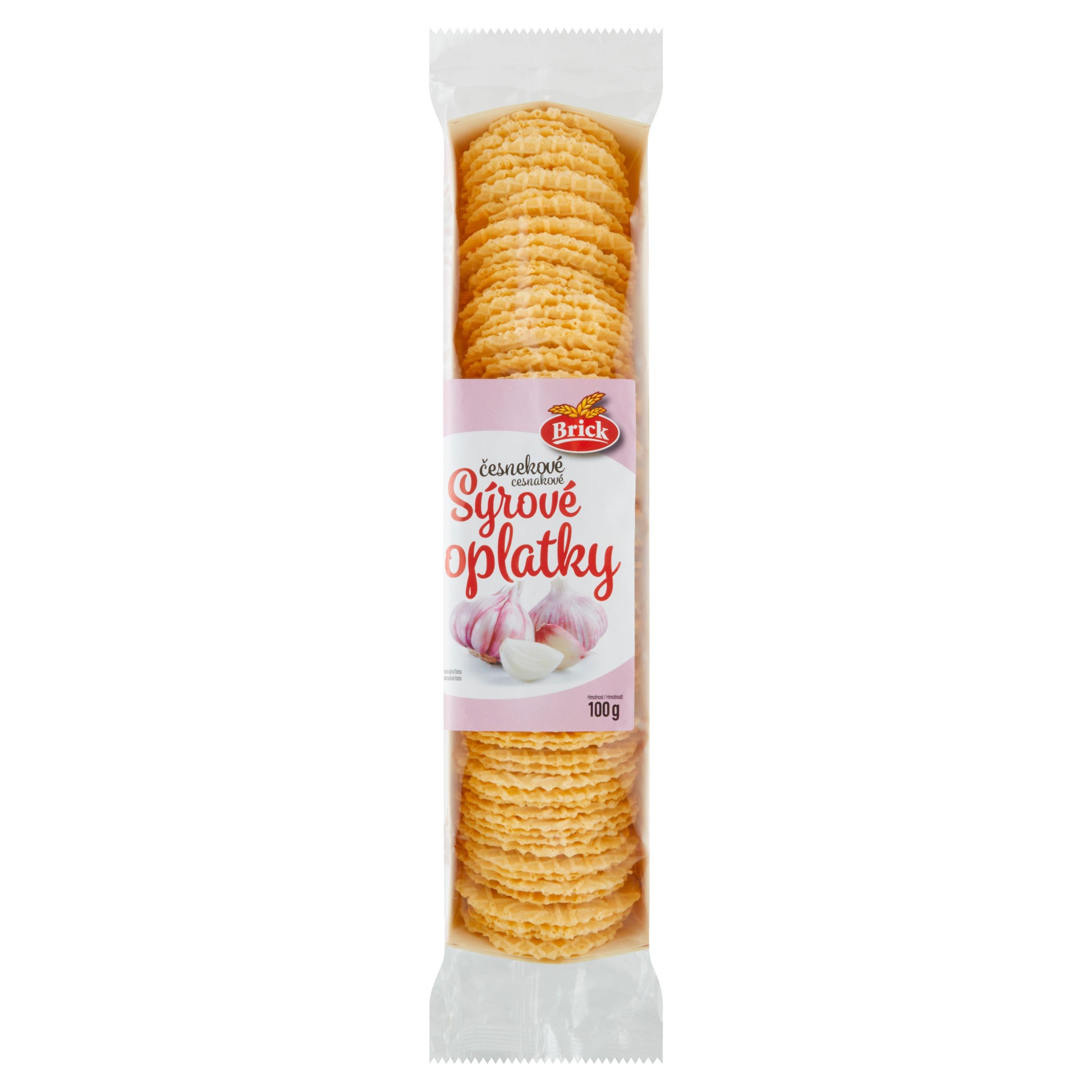 Brick Sýrové oplatky česnekové 100g
