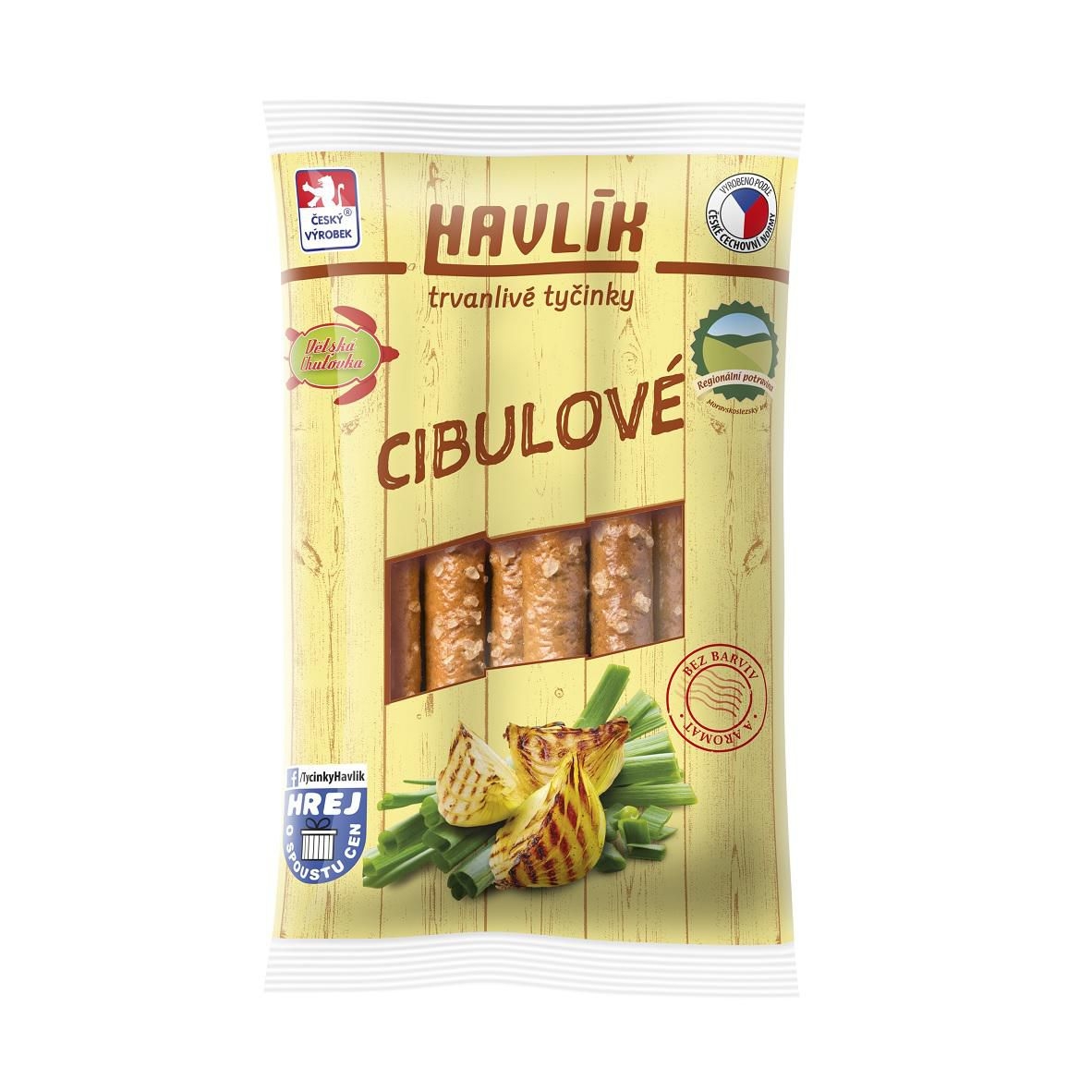 Havlík Originál trvanlivé tyčinky se sýrem a solí cibulové 90 g
