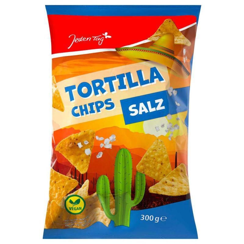 Jeden Tag Tortilla chips solené 300g
