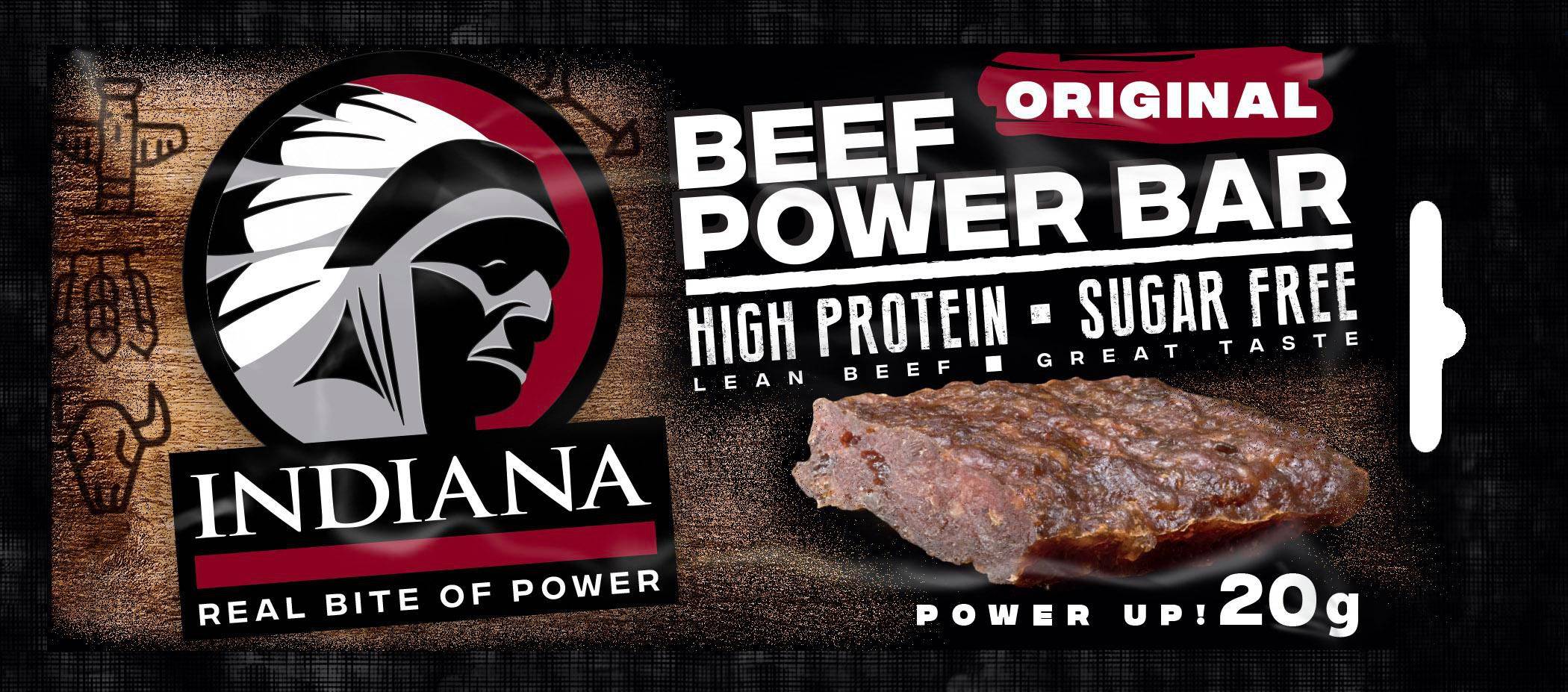 Indiana Jerky power bar original 20 g