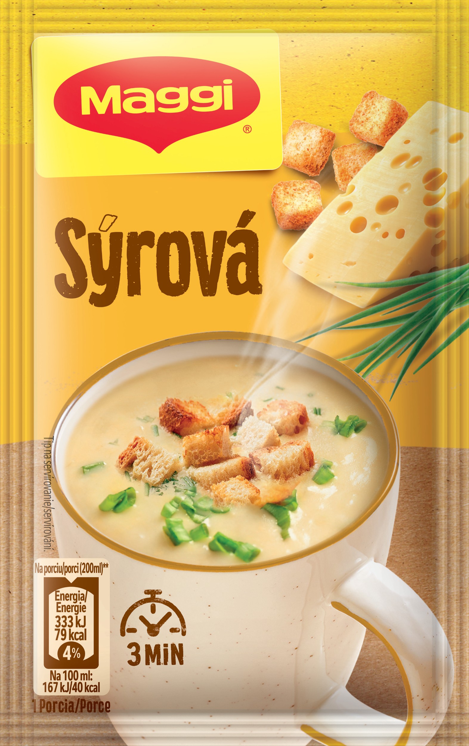 Maggi Instantní polévka sýrová s krutony 19g