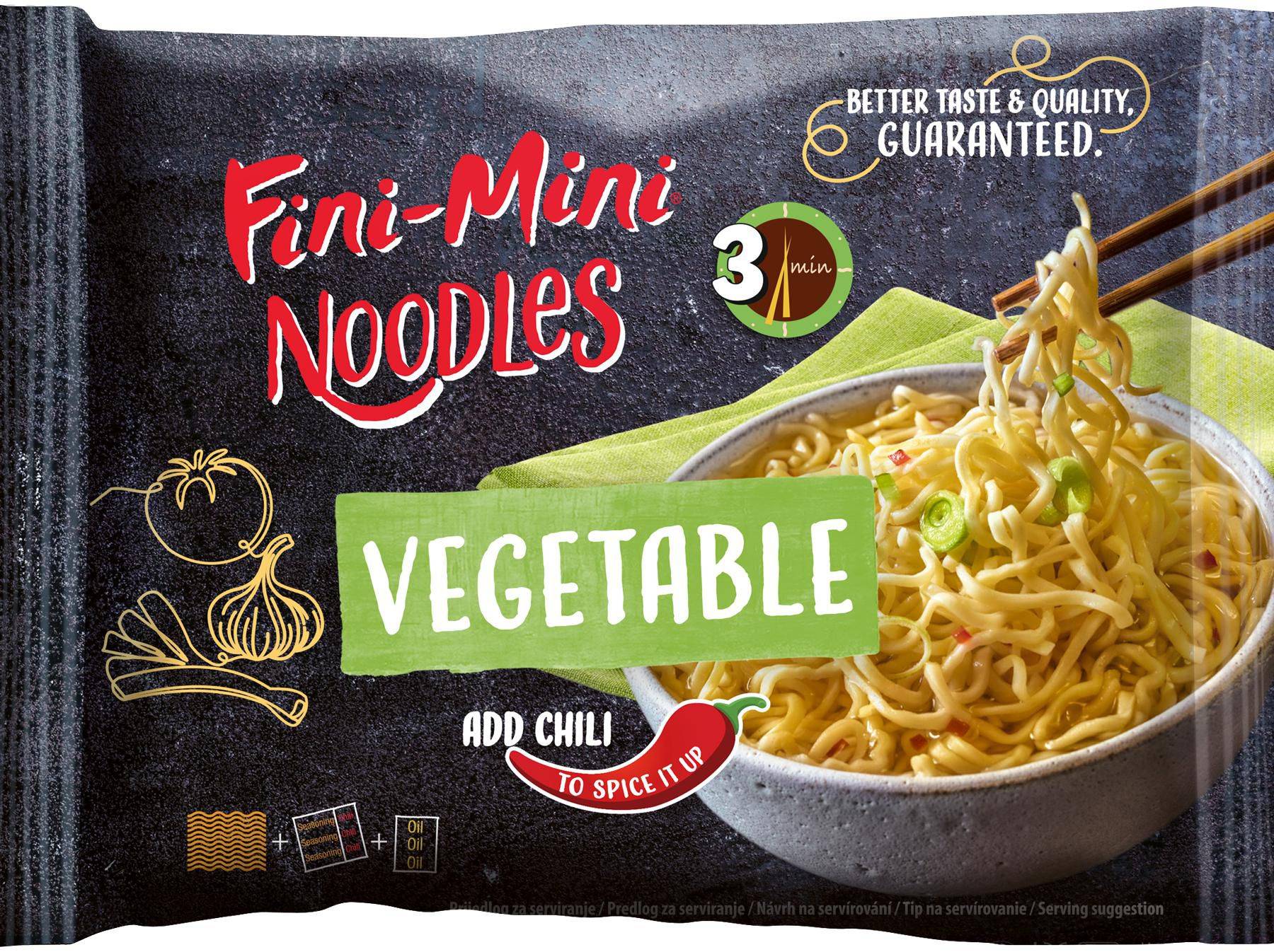 Podravka Fini-Mini Noodles Instantní polévka zeleninová 75g
