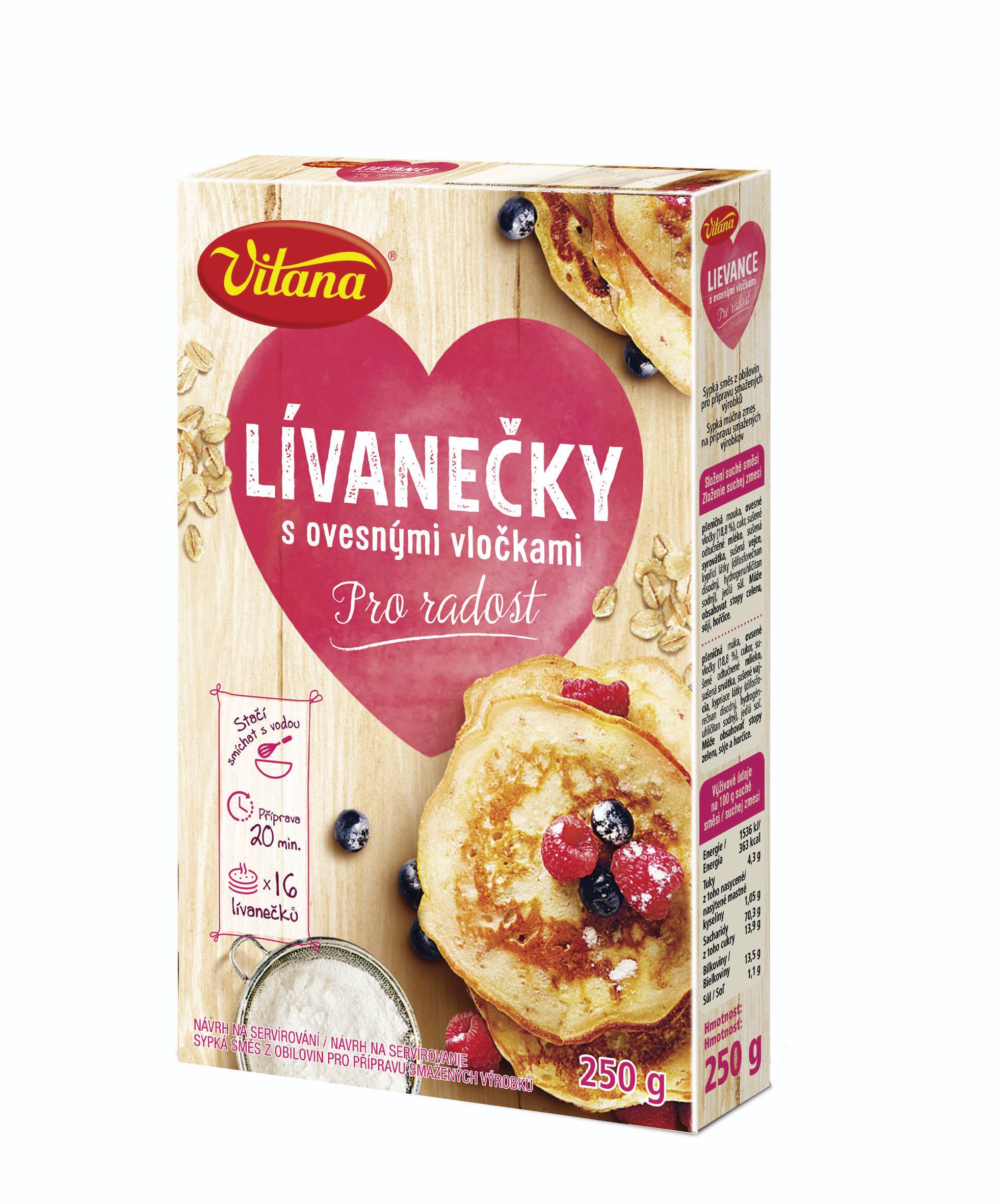 Vitana Lívanečky s ovesnými vločkami 250 g