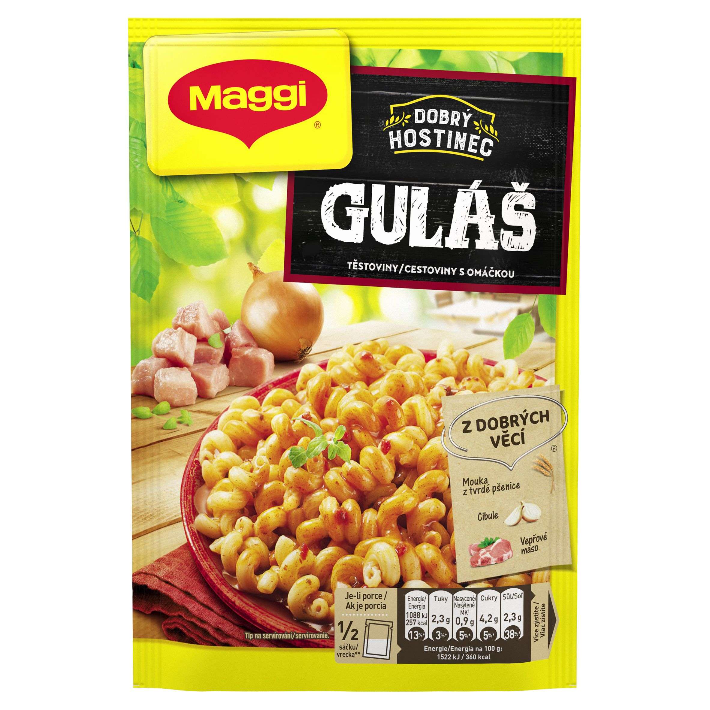 Maggi Dobrý Hostinec Guláš těstoviny s omáčkou sáček 143 g