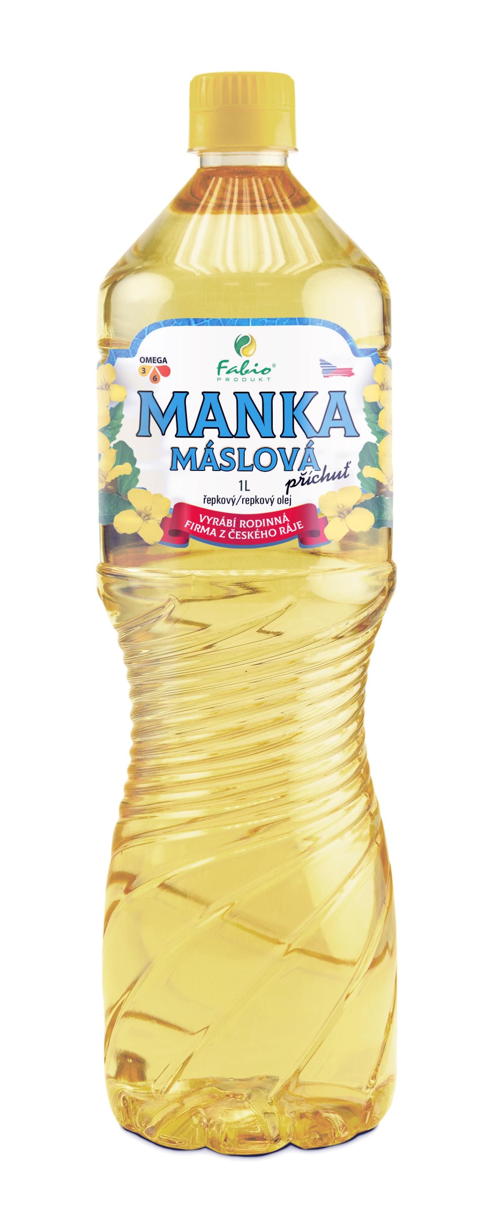 Fabio Produkt Manka máslová řepkový olej s máslovou příchutí PET 1 l
