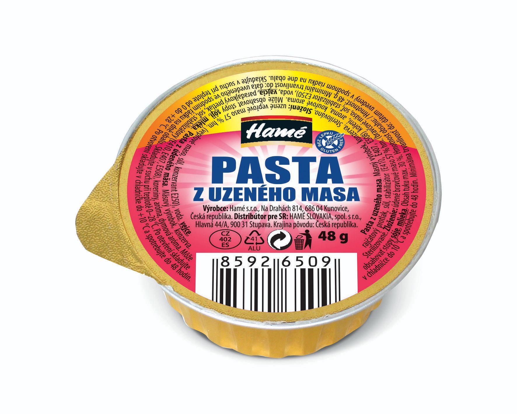 Hamé Pasta z uzeného masa 48 g