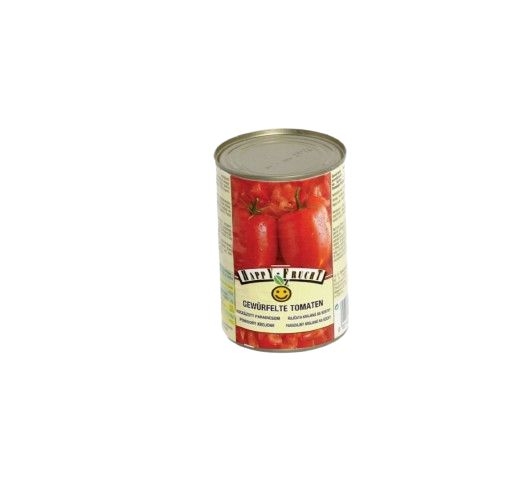 Happy Frucht Rajčata loupaná krájená 400 g