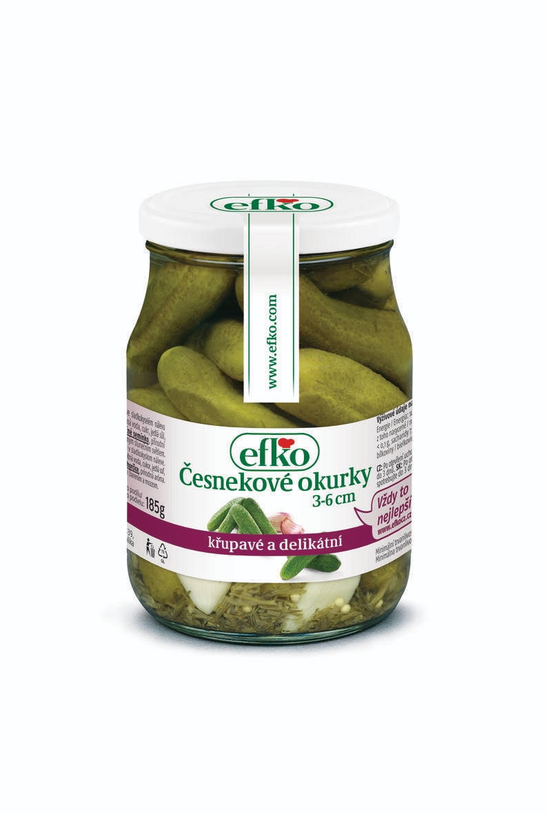 Efko Česnekové okurky 370 ml